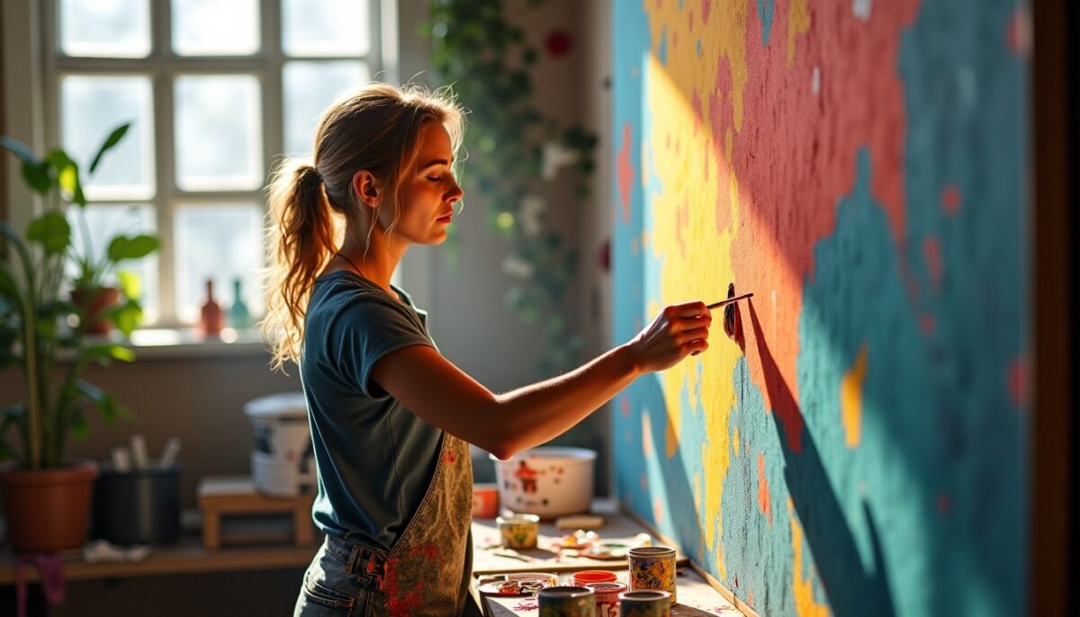 Peindre un Tissu Mural : Méthodes, Étapes Clés et Sélection des Peintures Adaptées Peindre un Tissu Mural : Méthodes, Étapes Clés et Sélection des Peintures Adaptées