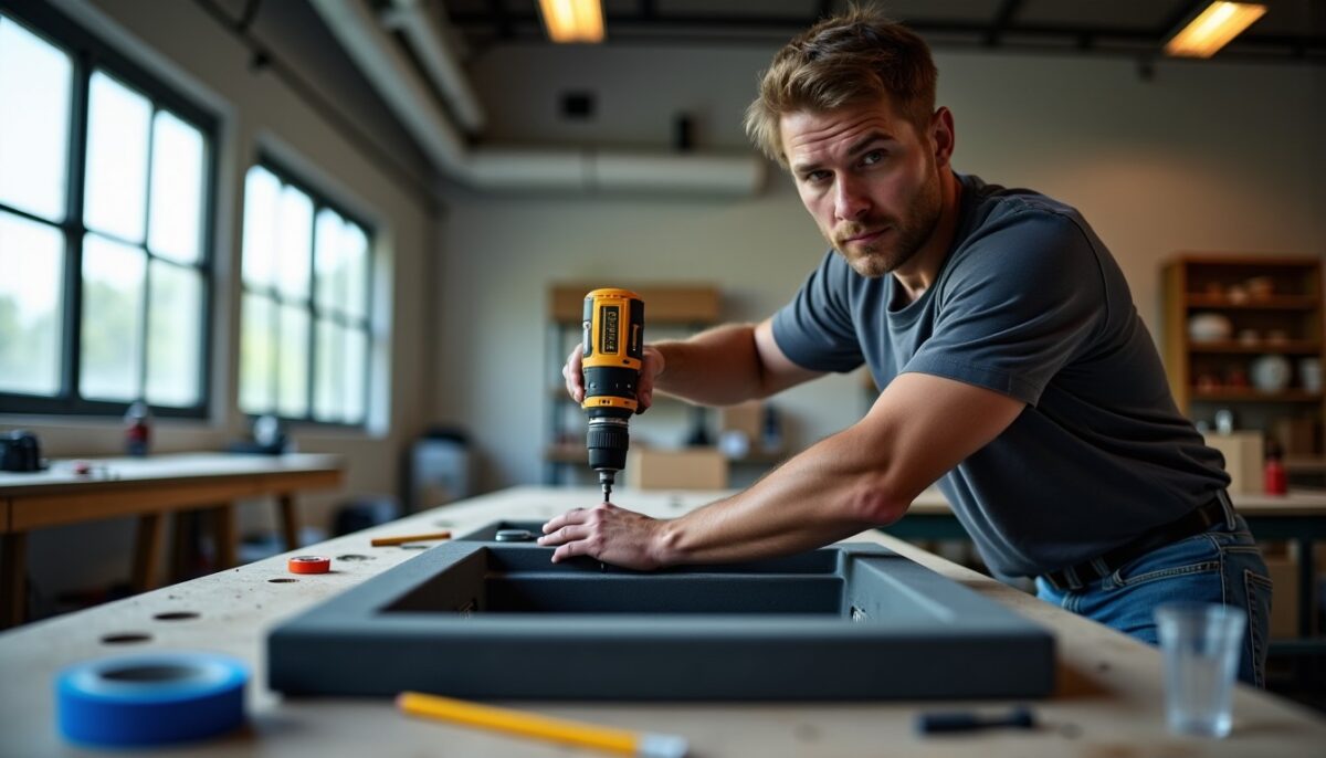 Comment percer un évier en résine : outils essentiels, techniques sans fissure et guide de pré-perçage Comment percer un évier en résine : outils essentiels, techniques sans fissure et guide de pré-perçage